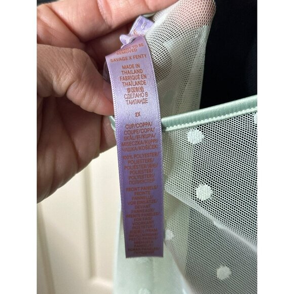 Savage X Fenty Free Spirit Floral Embroidered Night Slip Women's 2X Plus - Picture 8 of 13